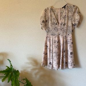 Forever 21 blush pink satin dress